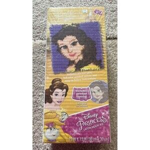 Disney Belle Latch Hook Kit  BELLE NIB By Dimensions Crafts New Sealed